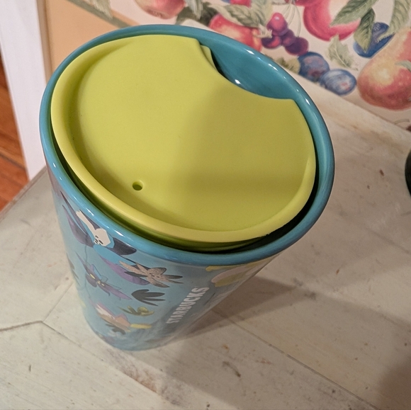 NEW Starbucks 2023 Spring Blue Ceramic 12oz Magnolia Tumbler - Picture 6 of 7